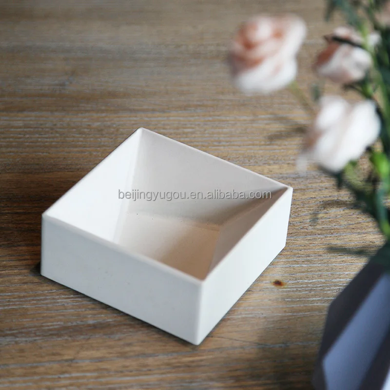 Classic Square Multifunctional Cigar Ashtray Custom Shape Logo Men Business Promotional Gift Office Ceramic Marble Ashtray