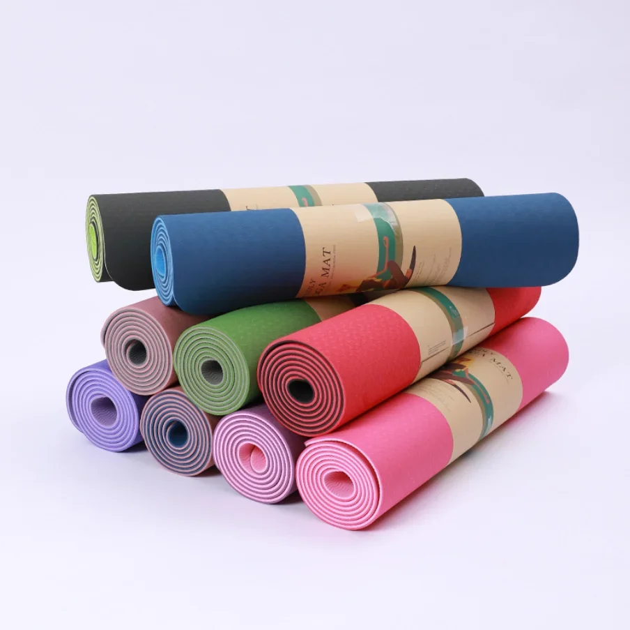 Factory Wholesale High Quality Health And Fitness Tpe Yoga Matt Bolster Fitness Mat Blanket