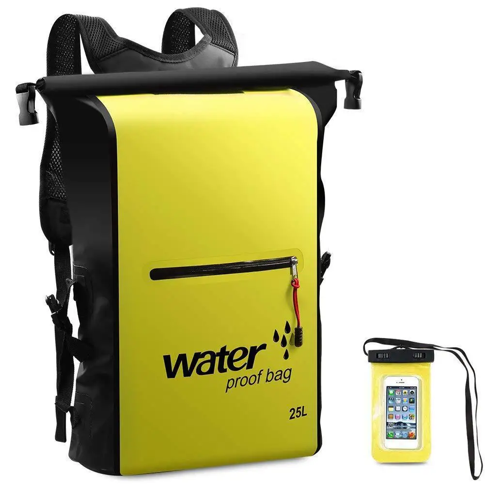 Factory direct waterproof dry and wet separation layer bucket bag drifting pack beach bag storage swimming backpack