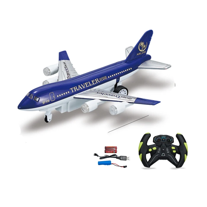 Plastic Remote Control Passenger Jet Aircraft 4 Channel Travel Airliner rc airplane toys air plane model rc plane toys