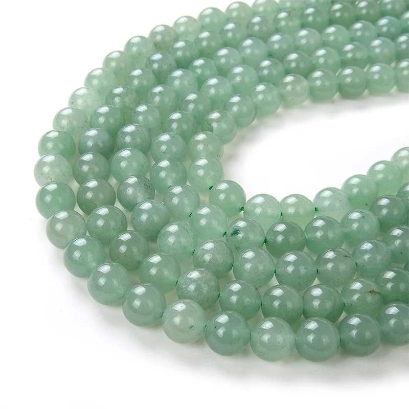 Bulk Gemstones Bead Strands Cheap 10mm Round Natural Green Aventurine Stone Beads For Sale For Jewelry Making