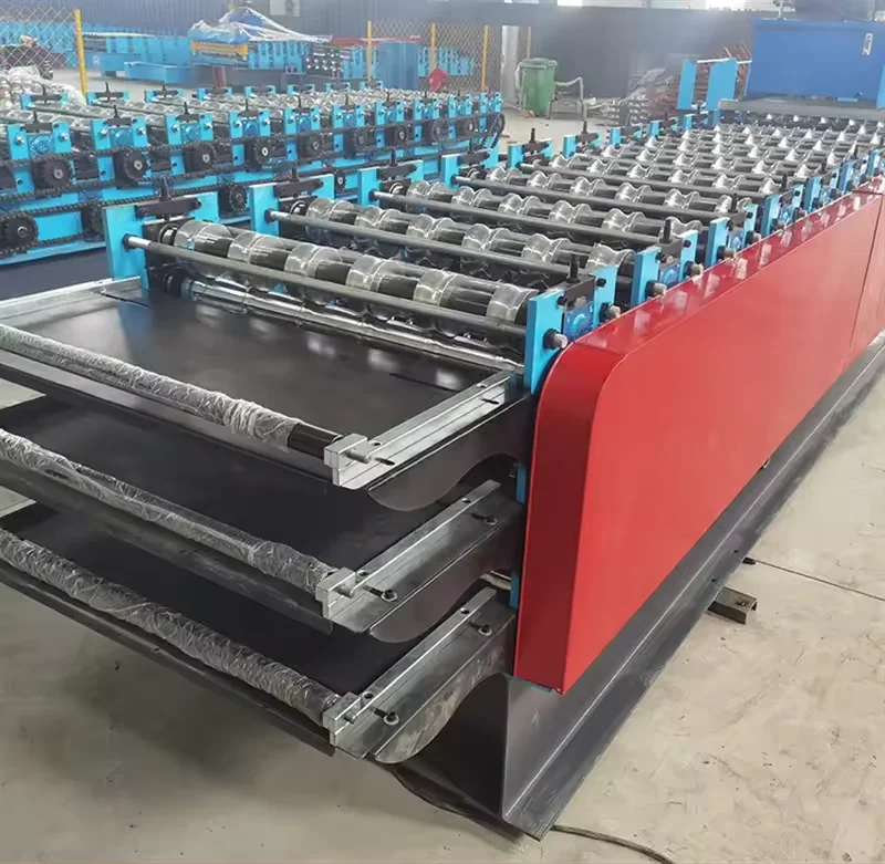 Factory Directly Sell wave T shaped glazed tile one layer two layers three layers Roofing Sheet Making Machine Production Line