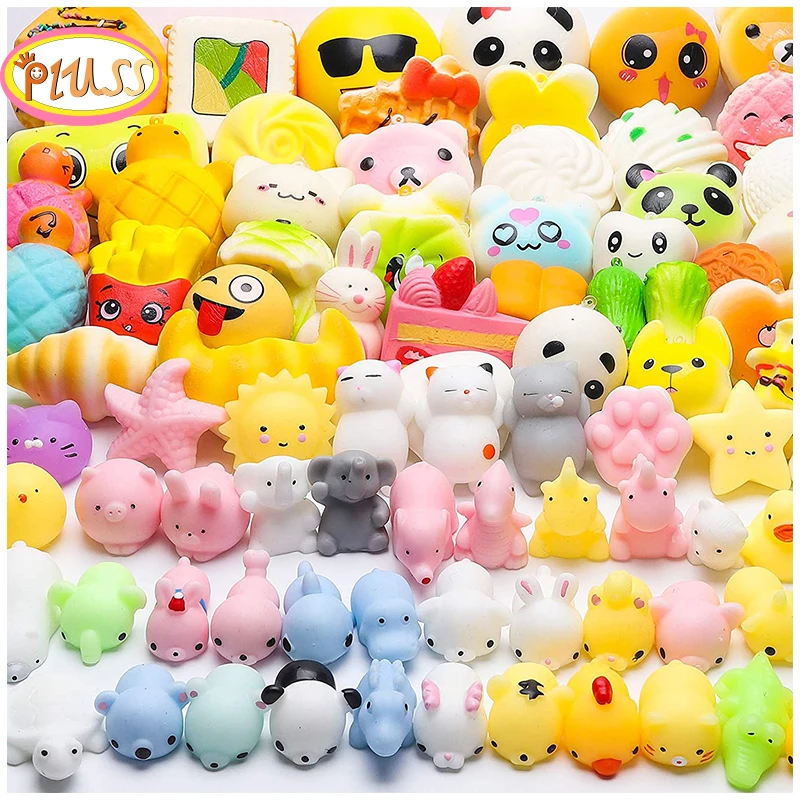 Squishy Squeeze Toy Stress Ball Animal Bread Cake Mochi Stress Relief Toys