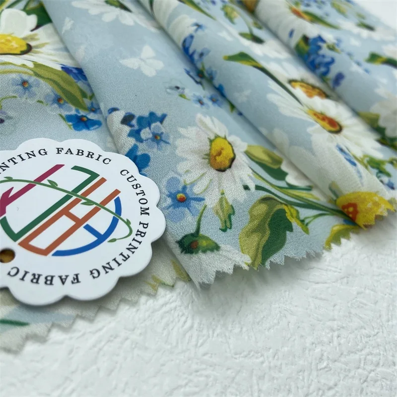 China Supplier Digital Chiffon Fabric Printed For Dress Clothing Chiffon Fabric Chiffon