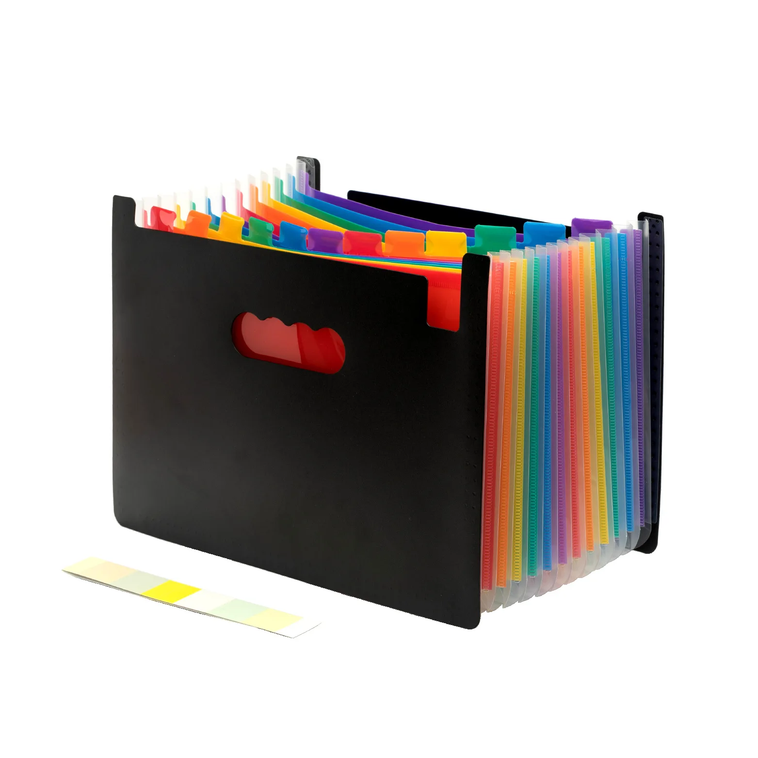 Офисные принадлежности, радужная цветная пластиковая папка формата А4 с 12 карманами