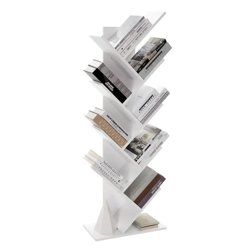 Wholesale Office Wood bookshelf Kid Portable Tree Book Shelf Storage Bookcase Wooden Shelf Storage Holders Racks