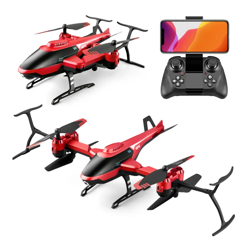 Новейший Радиоуправляемый Дрон с двойной камерой RC WIFI 4K HD самолет пульт дистанционного управления V10 гибкий вертолет для детей