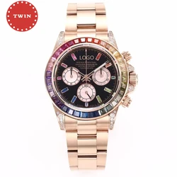 Diver RM watch BLF factory 116595 ETA 4130 movement 904L steel Scratch resistant sapphire Rainbow Diamond Crystal timing watch