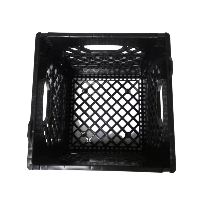 stacking 26 Quart supplier  Plastic Bottles Crate Storage Box Foldable Box For Milk Collapsible Crate