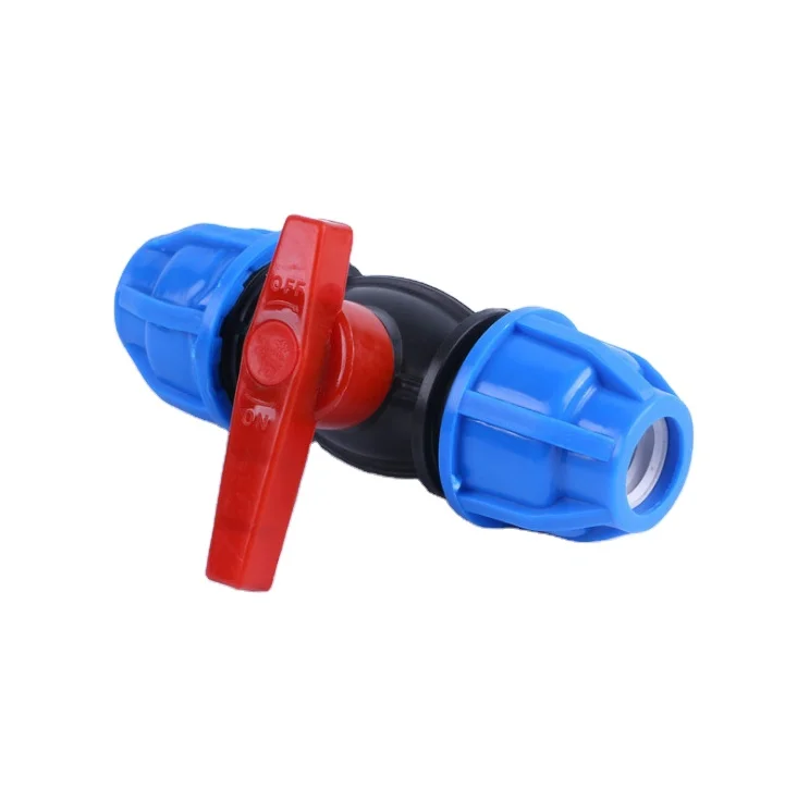 Drip irrigation hdpe pipe fitting water pipe pp compression fitting