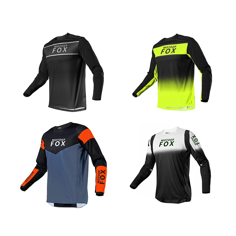 Hot Sales MotogpFox Race Falcon Jersey Street Moto Summer Long Sleeve Mountain Bicycle Offroad Racing T-shirt