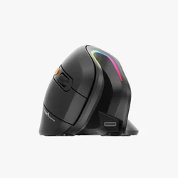 ProtoArc Rechargeable Vertical Mouse 1000 1600 2400 DPI Mice for Computer Laptop PC RGB Ergonomic BT Wireless Mouse