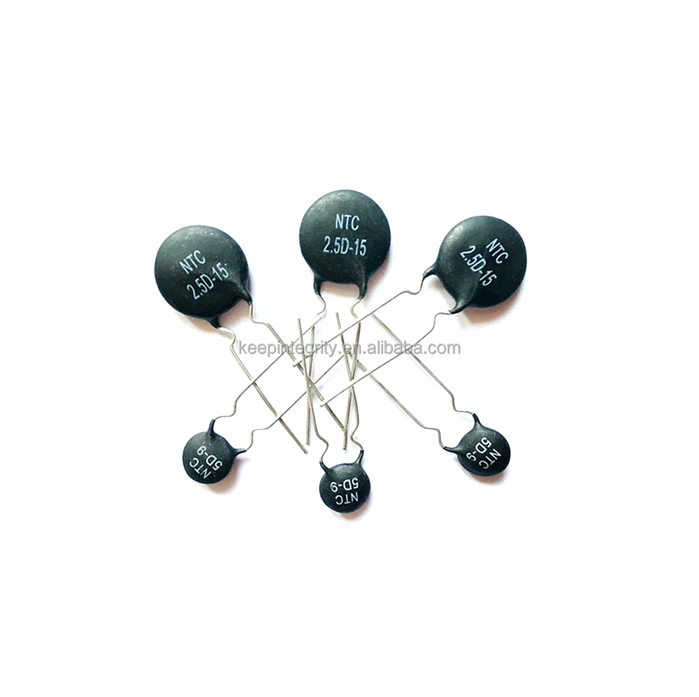 NTC Thermistor Resistor NTC 2.5D/3D/5D/8D/10D/16D/20D/47D - 5/7/9/11/13/15/20/25 Thermal Resistor