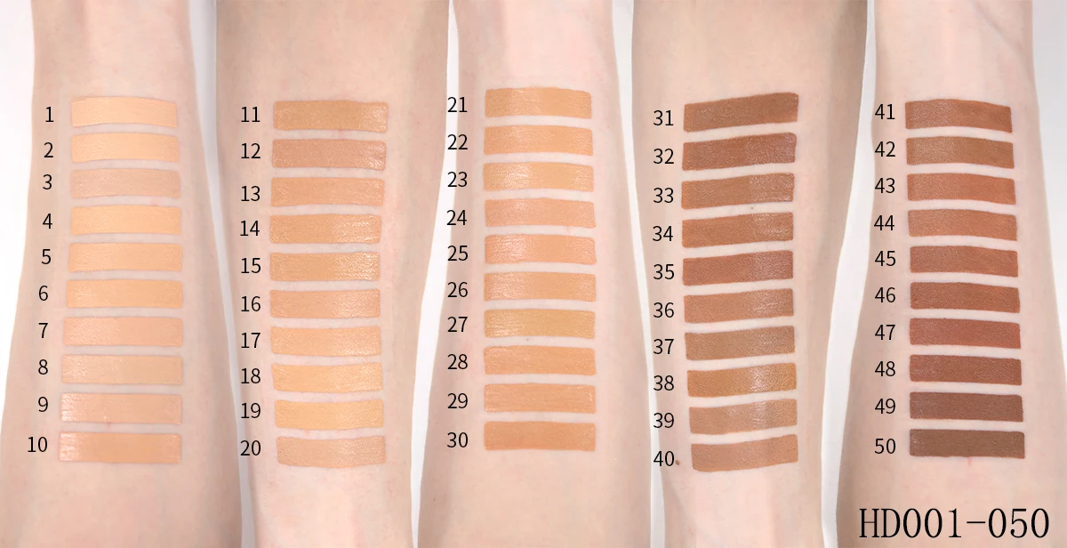 oem beauty highlighting liquid foundation organic face makeup concealer foundation for dry and oily skin