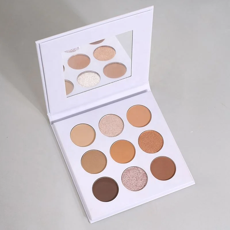 Hot Sale Halal Matte Nude Custom Eyeshadow Palette Eye Shadow 9 Color Makeup