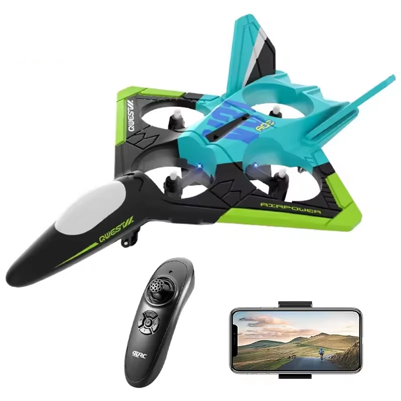 Epp Foam самолет с дистанционным управлением воздушный истребитель 2 4 ГГц Wifi FPV Дрон камера гравитационное зондирование трюк рулон радиоуправляемые самолеты мальчик игрушка