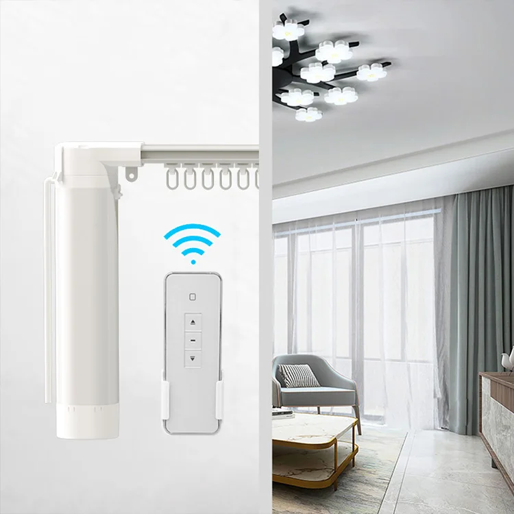 Smart Electric Curtain Motor WiFi Wireless Automate Tuya Electric Curtain Motor Control App Control Curtain With Alexa Google