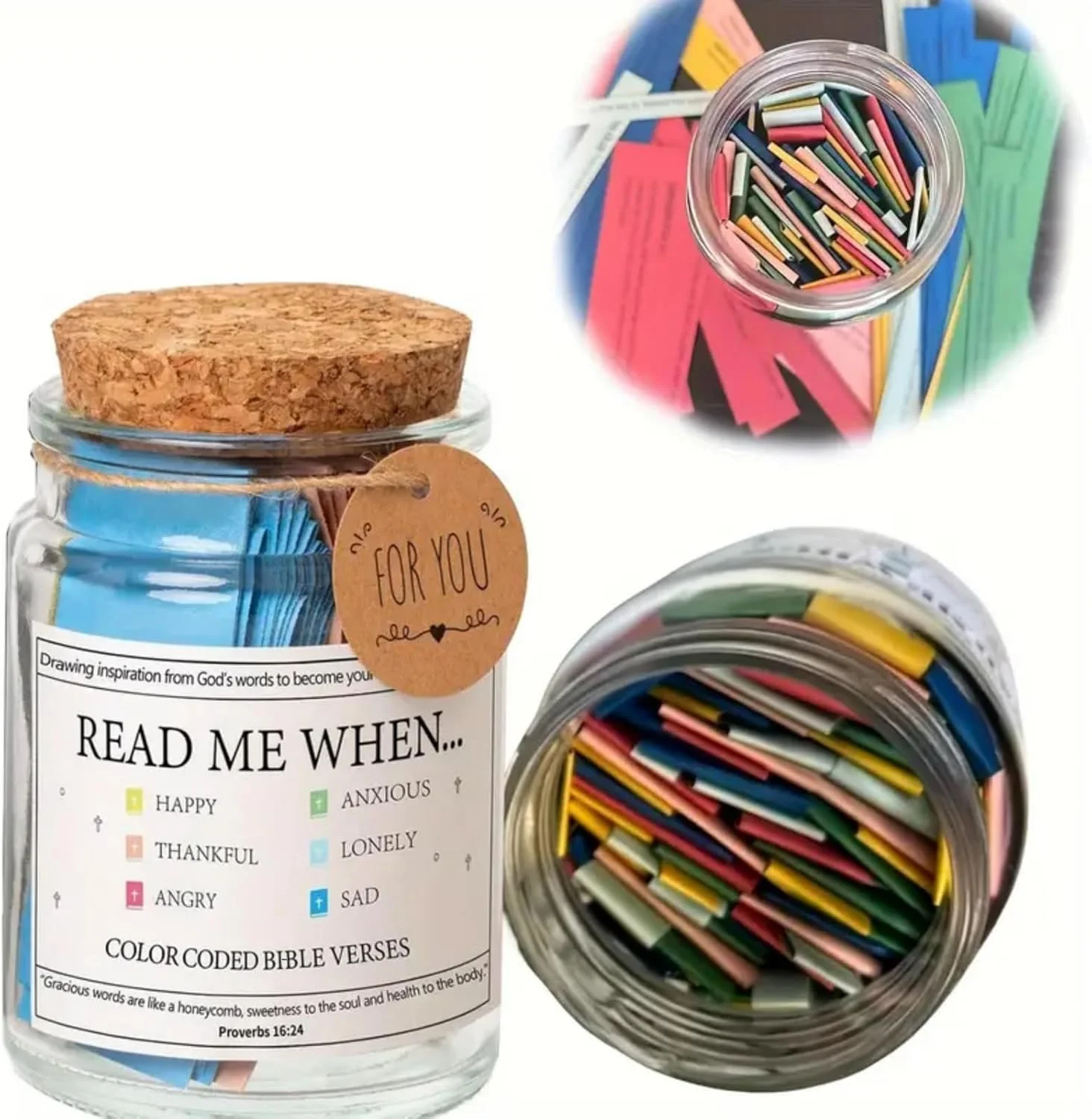shanghai factory direct Bible Verses Jar Christian Bible Gifts Bible Verses Jar for Emotions and Feelings