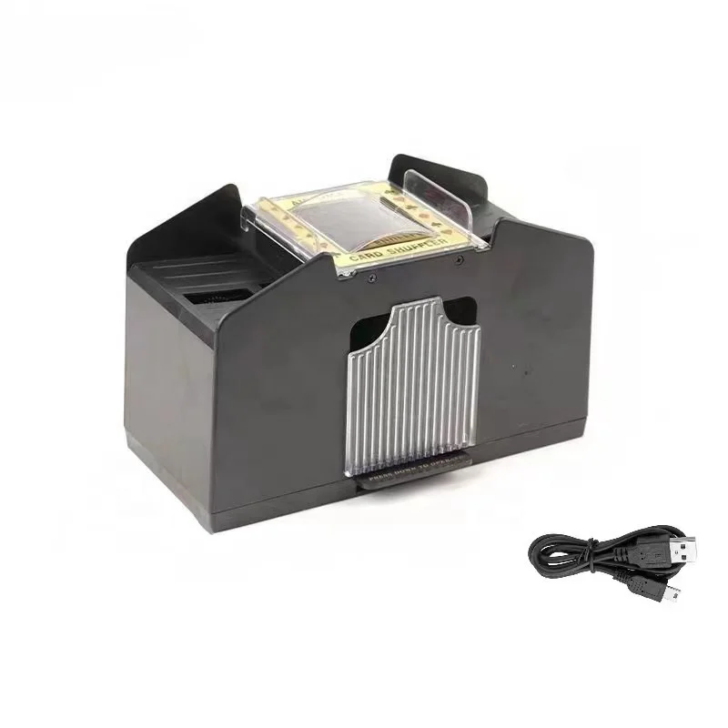 Automatic Card Shuffler, Battery Operated, Contains Up to 4 Decks, Professional Cards shuffling machine