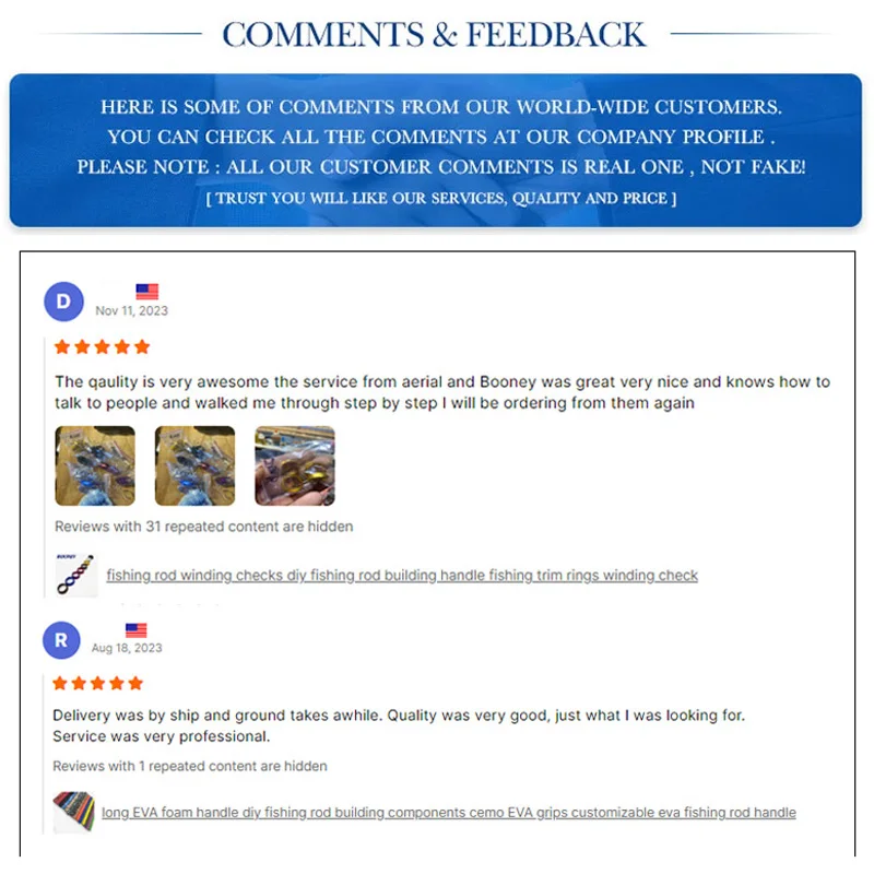 Top Seller Factory Supplier TITANIUM Frame Guides and Tip Guides Rod Repair