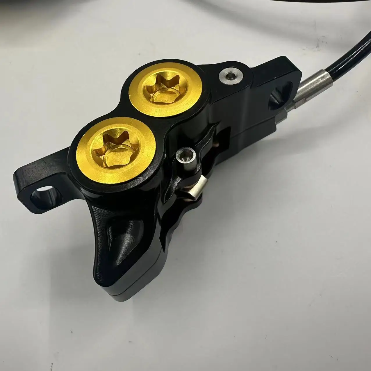 Piston Electric Bicycle Double Brake Hydraulic Brake Electric Bicycle Electric Scooter Disc Brake High Strength Aluminum Alloy