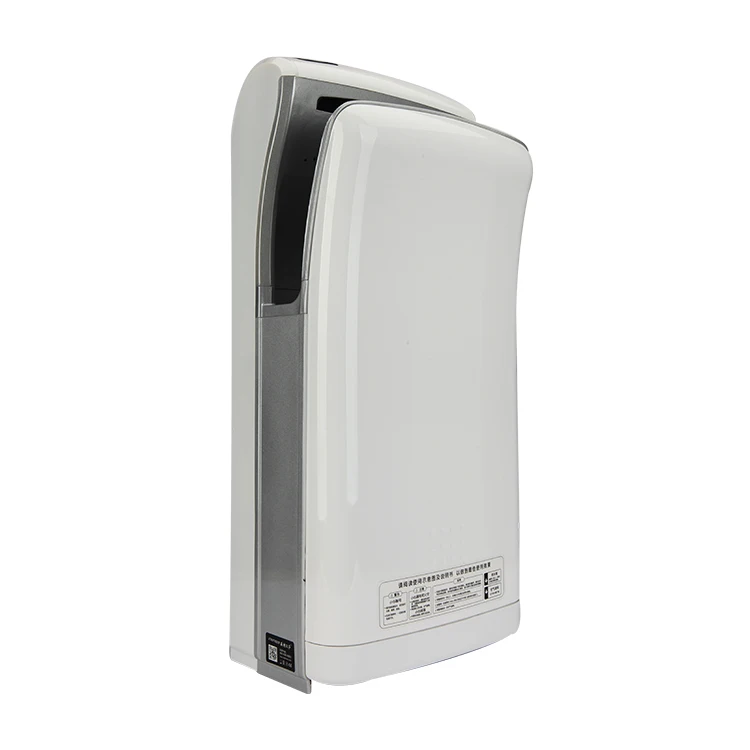 Элегантная белая оболочка, высокоскоростная автоматическая сушилка для рук с холодным воздухом, мотор для сушки рук