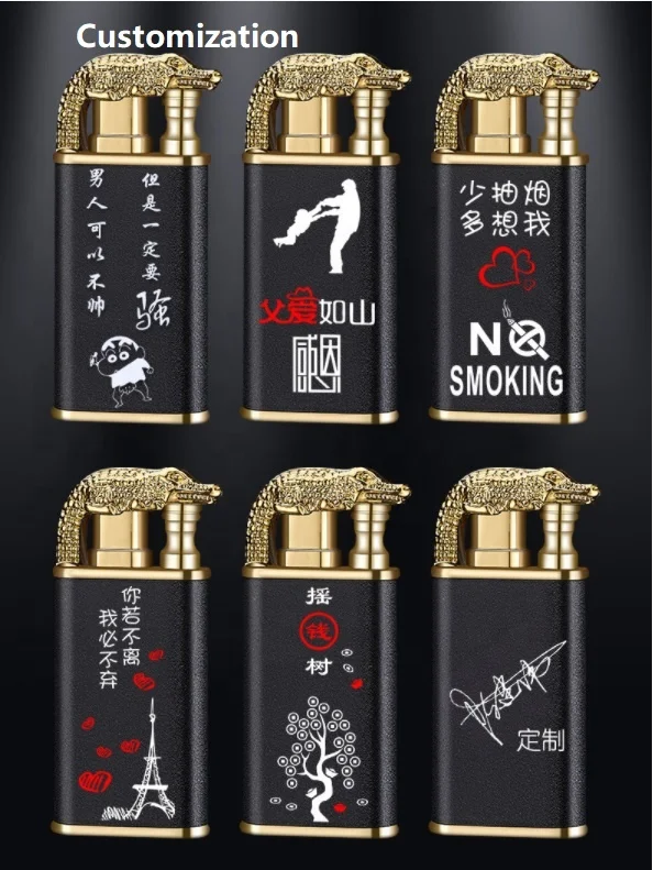 Горячая Распродажа оптовая продажа бутановые газовые зажигалки с логотипом под заказ металлическая ветрозащитная струйная горелка зажигалка для сигарет и труб