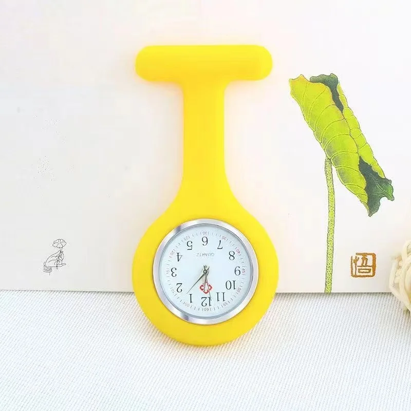 Silicone clip nurse watch with custom logo