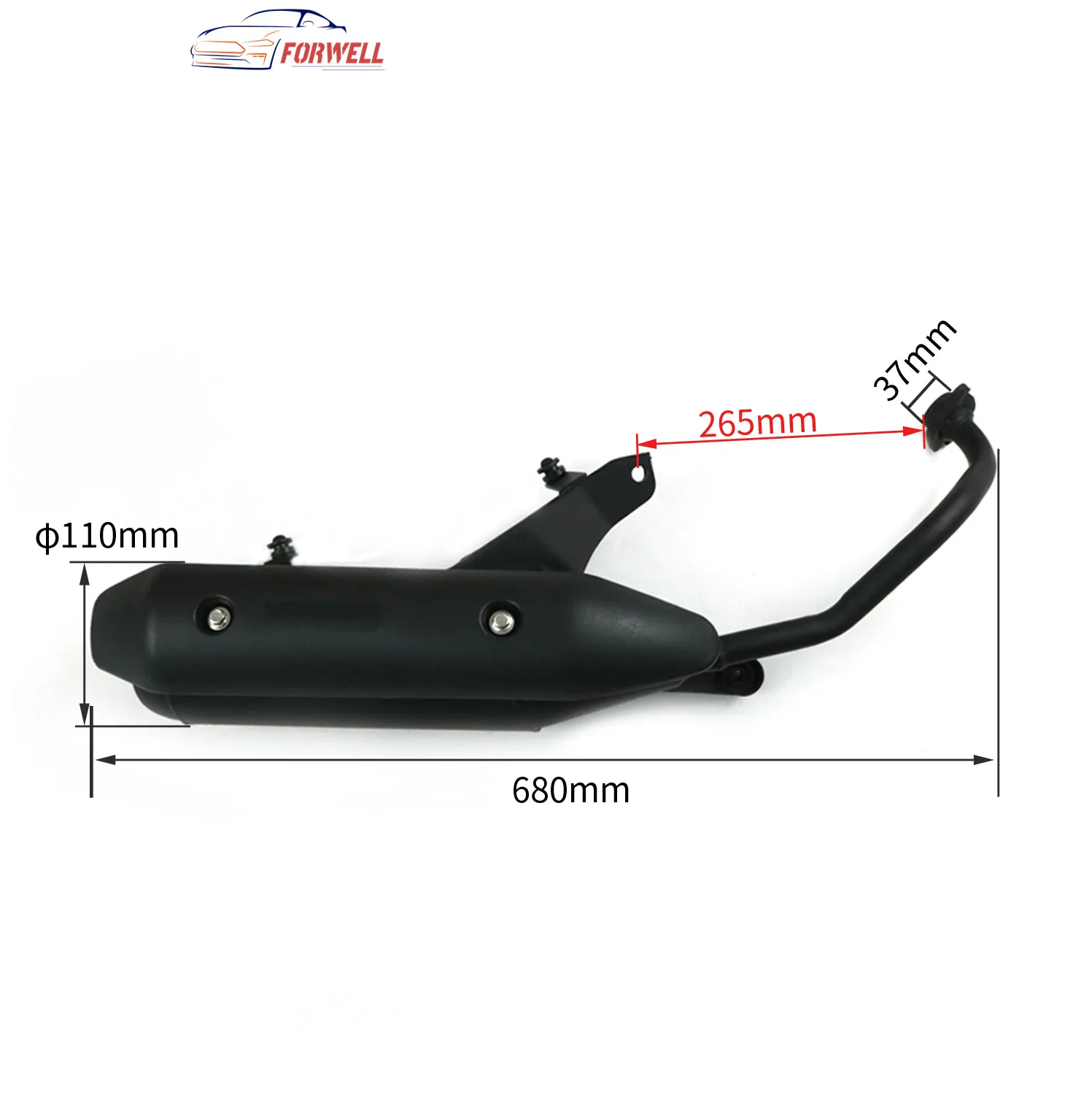 
stainless steel motorcycle exhaust muffler for exhaust universal muffler scooter 