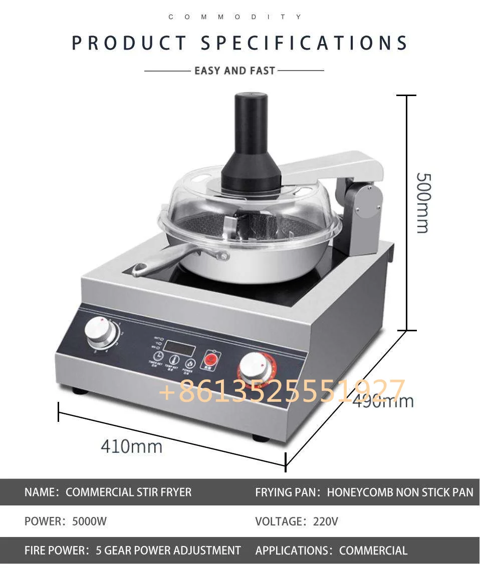 Kitchen Commercial Induction5000w electric commercial industrial wok station induction cooker