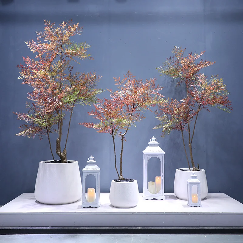 Large medium and small white wind lamp 120-150-180CM red Nantian bamboo electronic candle 10-12.5-15cm white