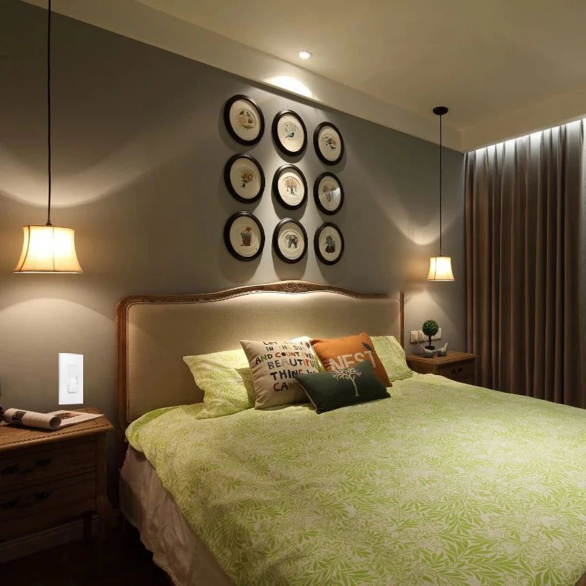 US Standard LED Triac Dimmer Controller 3 Way Light Accessories Manual  Dimming Switch