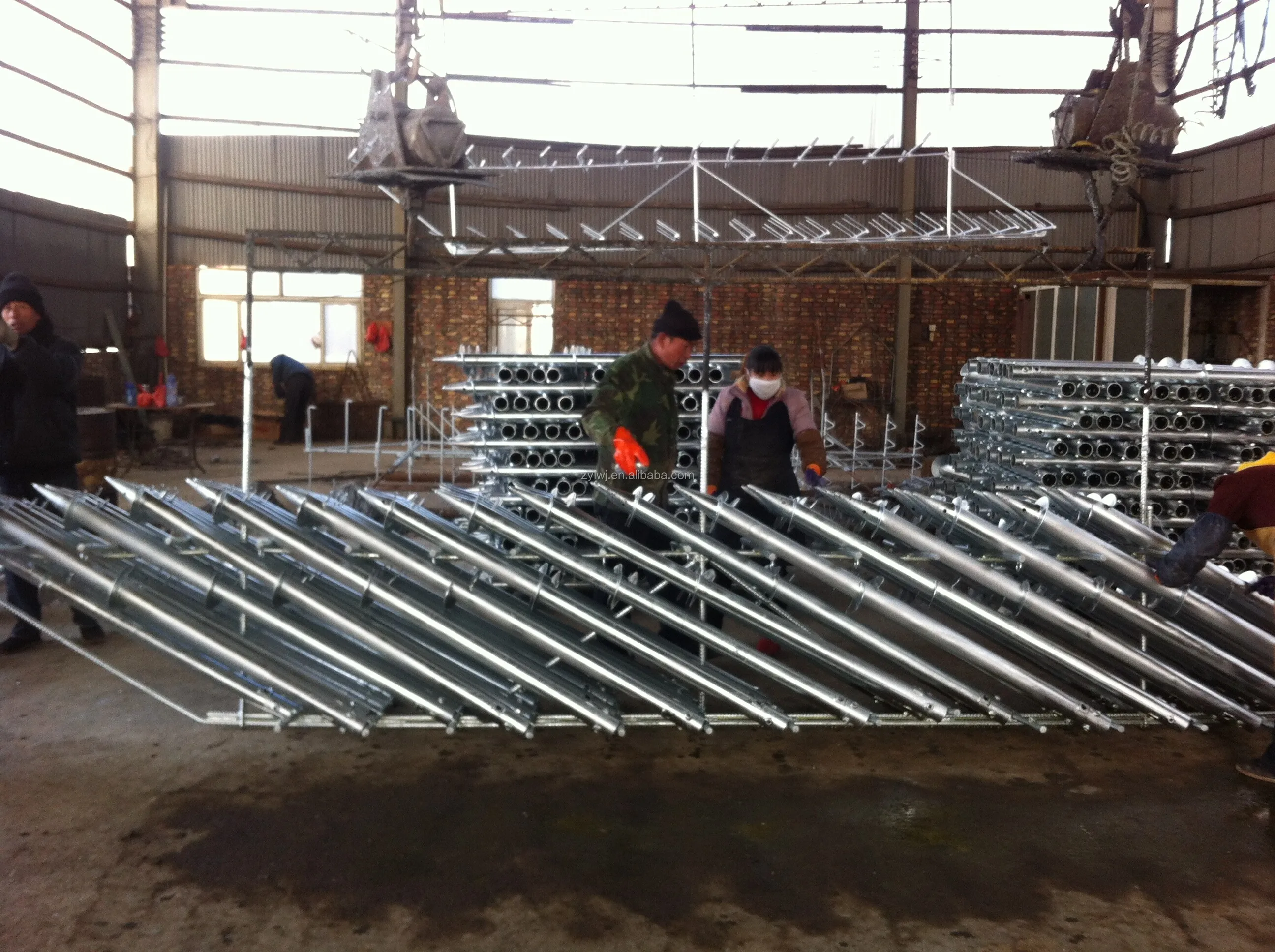 
Manufacture hot-dipped galvanized ground earth screw spike anchor for supporting 