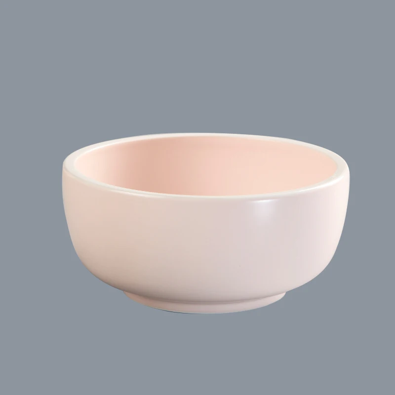 Wholesale Plain Pink Custom  Ceramic Dinnerware Set, Used Restaurant Ceramic Dinnerware Set#
