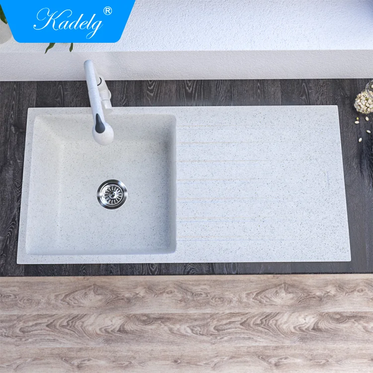 CE Approved New Style Composite Granite Pull Out Faucet Strainer Plug Stainless Steel Kitchen Sink