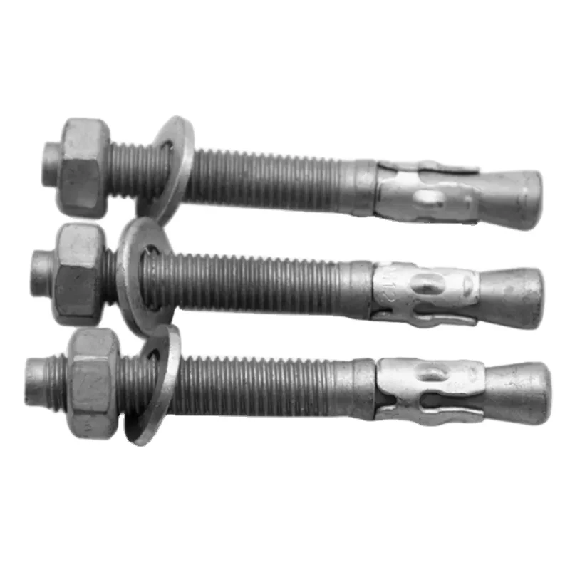 Оцинкованная углеродистая сталь M16 M20 A325 A307 B7 B7M Gr 2 5 Dacromet HDG горячеоцинкованный GEOMET клиновый анкерный расширительный болт