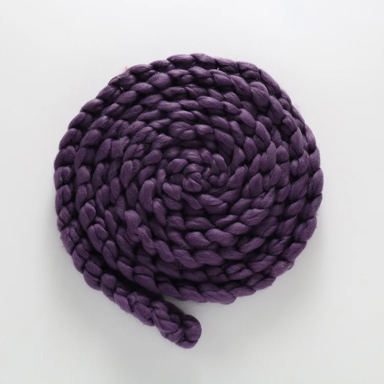 Newborn Photography Props Baby Photo Blanket 3.4M Infant Long Basket Acrylic Filler Braid Backdrop Bebe Fotos Stuffer Background