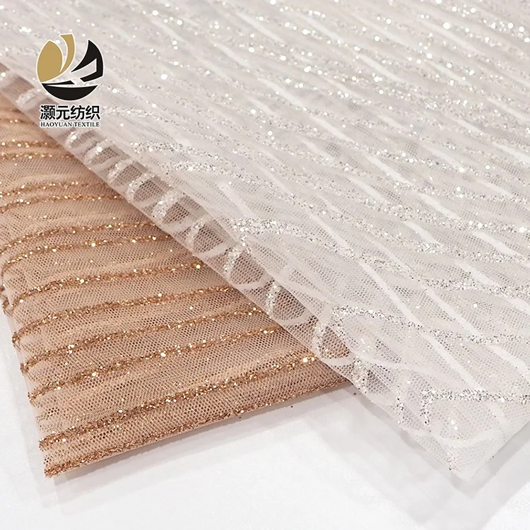 Ready goods champagne veil wedding dress new beautiful sequins shinny glitter tulle