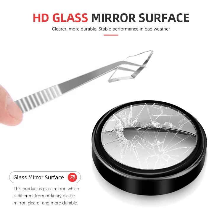 Universal Car Adjustable Rotation Wide Angle Round Convex Rear View Blind Spot Mirror Driving Safety Rearview Auxiliary Mirror