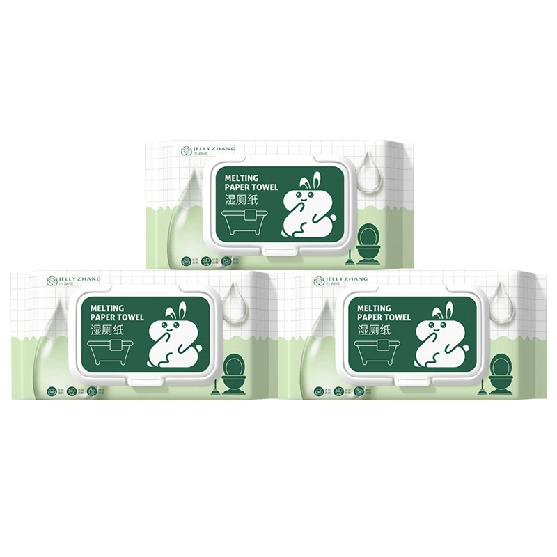 OEM ODM Chinese Suppliers Private label 100% Biodegradable Butt Disposable Cleaning Wipes Flushable Toilet Wet Paper