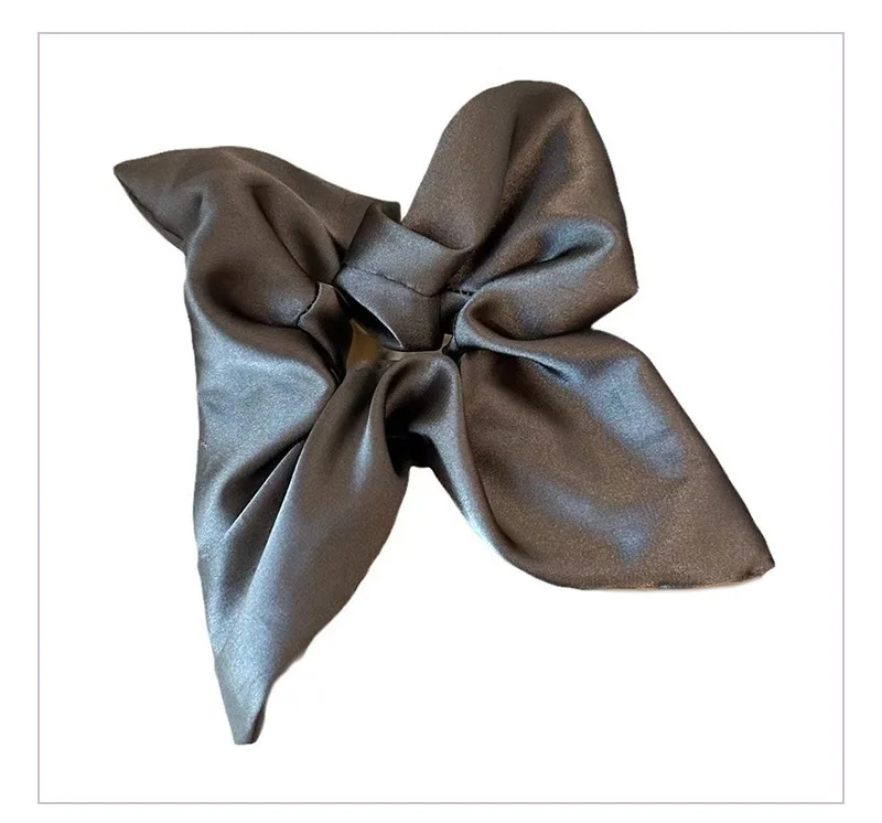 Korea Silky Satin Square Scarf Large Intestine Hair Bands Vintage Simple Temperament Hair Bands