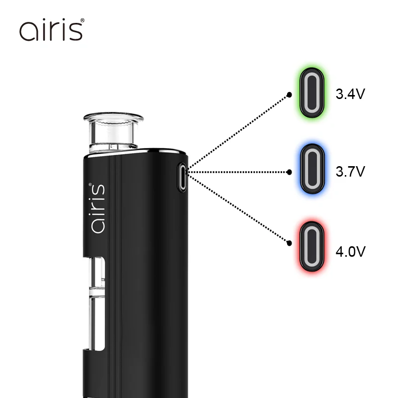 Isolated bubbler airflow quartz wax pen airistech Headbanger concentrate vaporizer dip and dab 2 in 1 two coils used