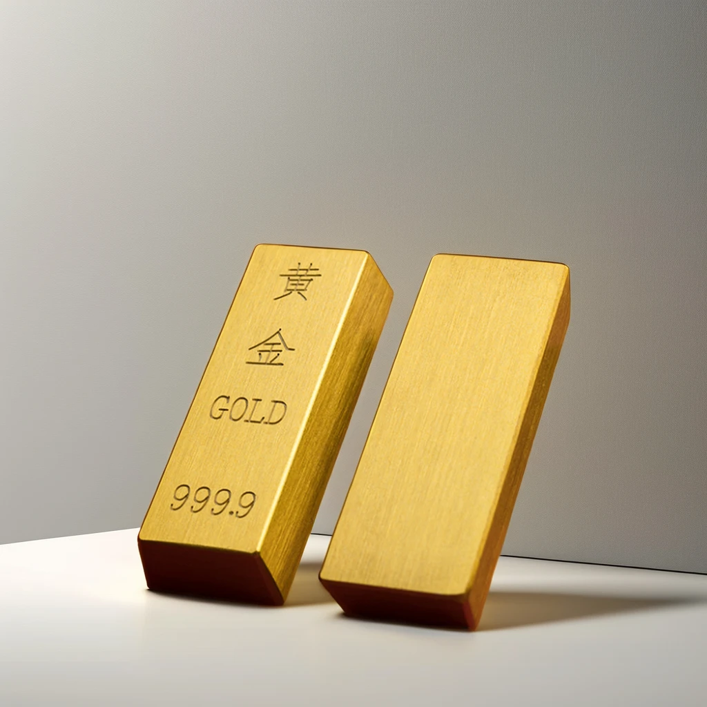 Оптовая продажа латунная имитационная 999 Золотая балка настраиваемая технология гравировки металлические изделия подарок художественная модель не настоящее золото