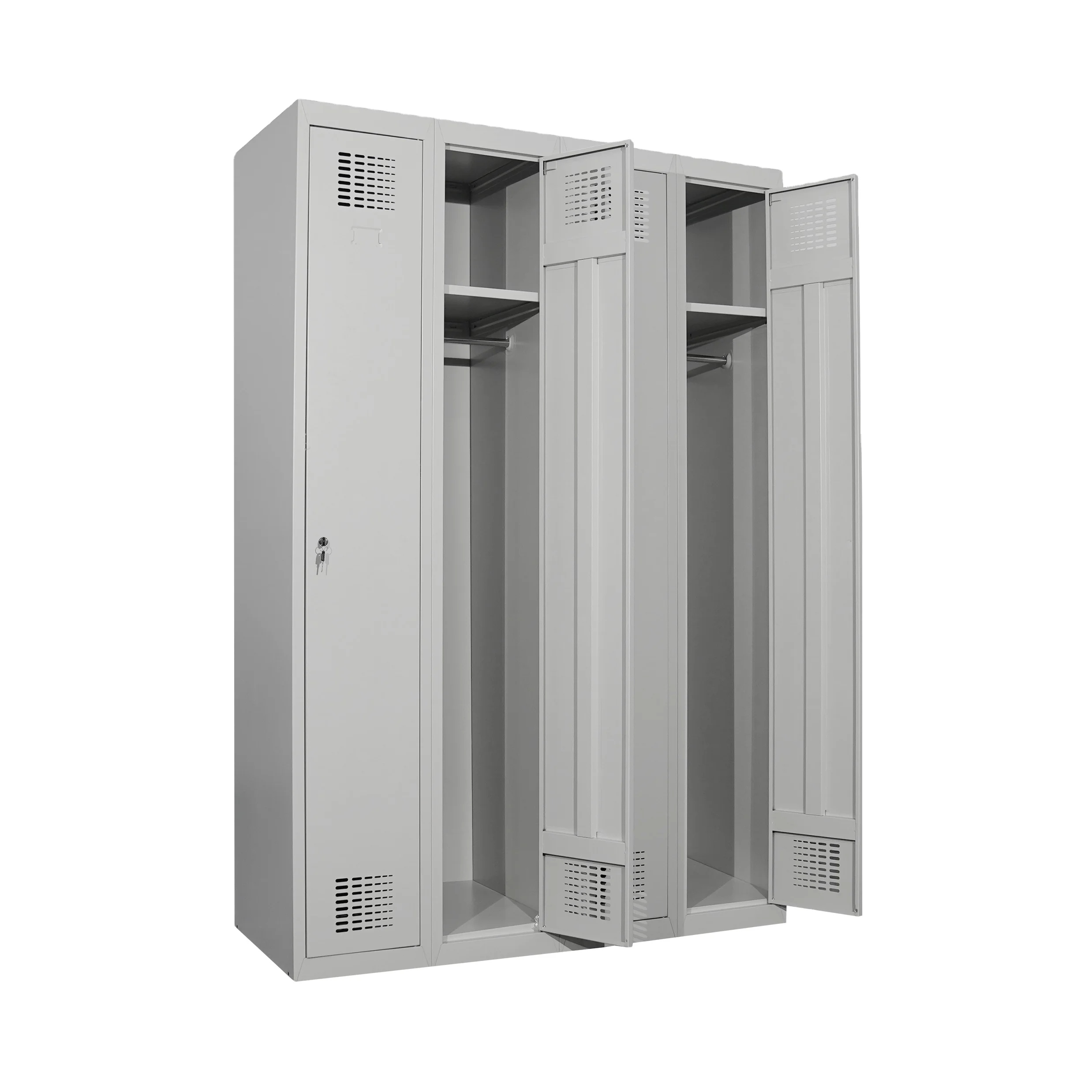 Worker Clothing Storage Lockers Matt grey Gym door Locker Cabinet Metal