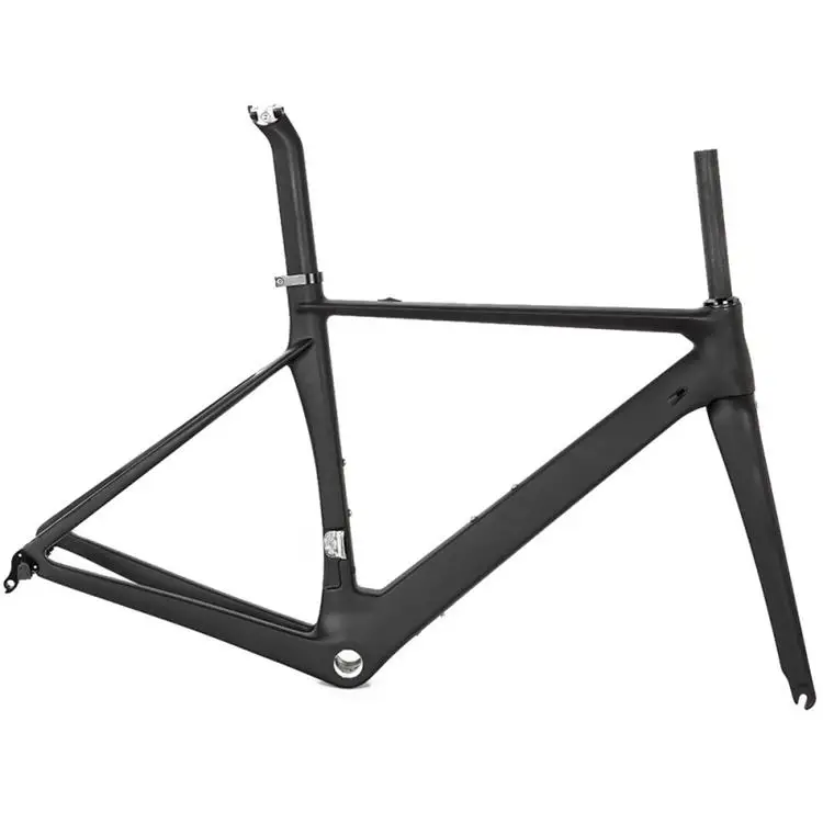 Carbon fiber 700C disc brake road bicycle frame carbon fiber frame T800 front fork tube