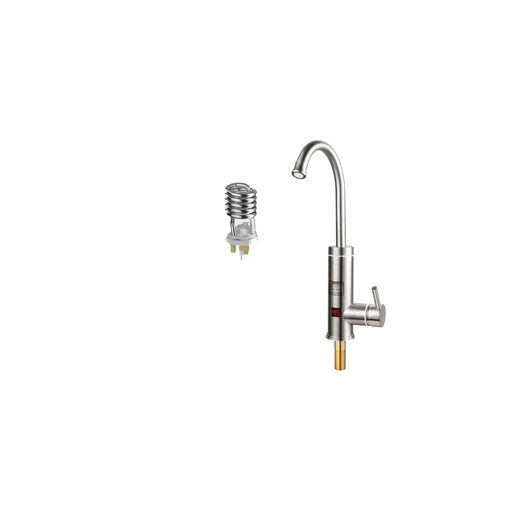 
kitchen 304 stainless steel electric instant heating water faucet instant water heater tap 
