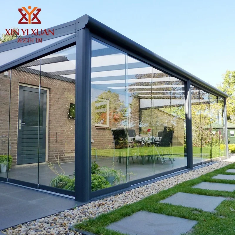 China quality supplier Winter Garden room Free Standing glass Thermal Break Modern interior decorative sun room