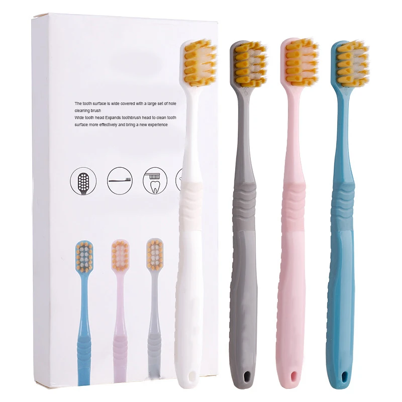 Custom Cheap Manual Adult Toothbrush Manufacturer Production Line adult Toothbrushes with wide head