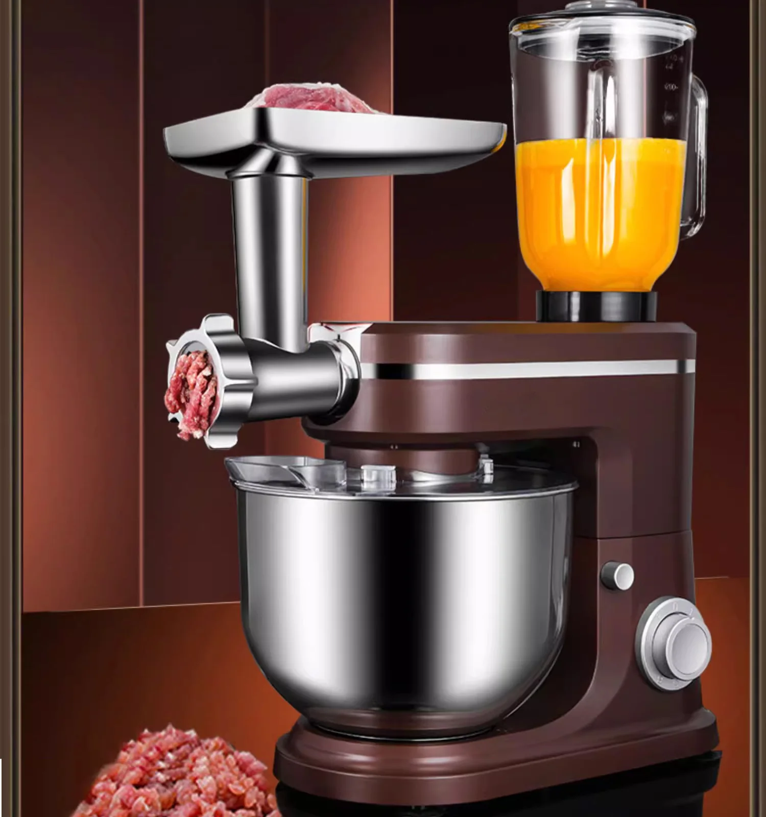 1500W6L  3 in 1 STAND MIXER Blender  with meat grinder Kitchens aid Dough Mixer Food Mixer