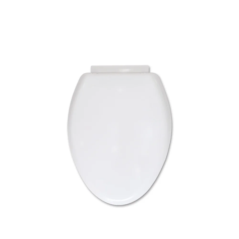 Удлиненное сиденье для унитаза с крышкой, бесшумное закрытие, подходит для стандартных удлиненных или продолговатых унитазов, низкое закрытие сиденья и крышки, овальное, белое